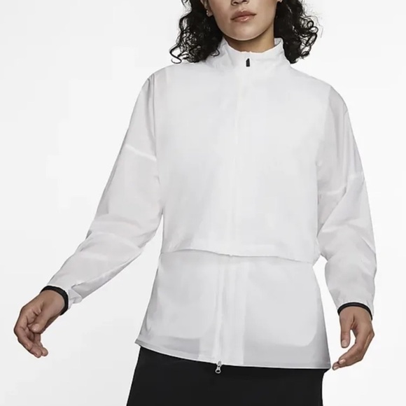 Nike Women’s Repel Ace Lightweight 3-in-1 Golf Jacket L White NEW - Picture 1 of 16
